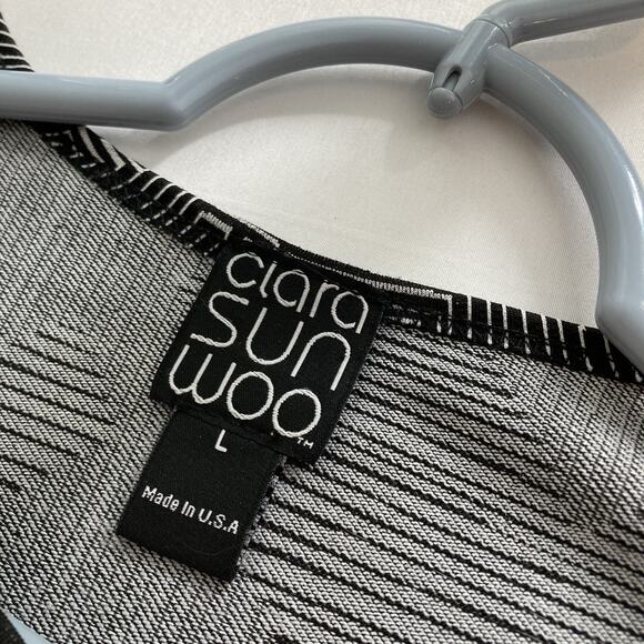 Clara Sun Woo Minimalist Boxy Tunic Top Size L Square Neck Scandi Lagenlook - Picture 5 of 10